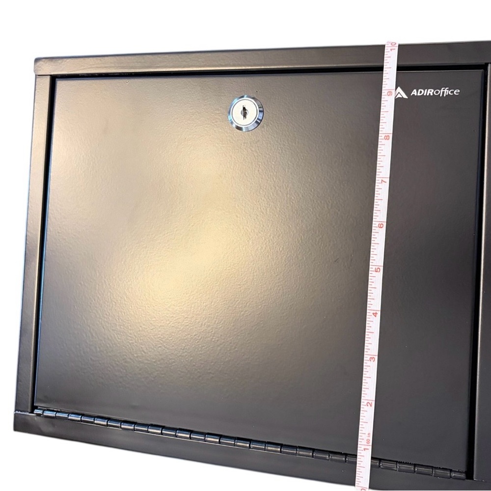 AdirOffice Large Steel Multi-Purpose Secure Drop Box (Item #ADI631-03-BLK) NIB - Picture 7 of 10